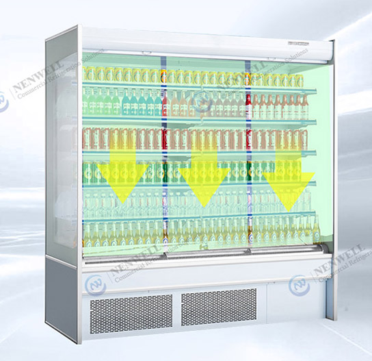 automatic defrost open merchandiser